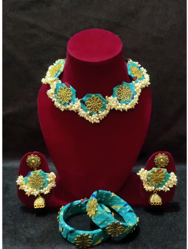 Handmade Fabric Jewellery Set for Women