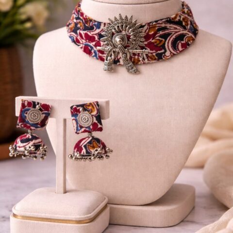 Handmade Fabric Jewelry Set for Women |